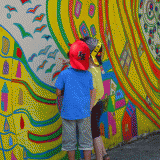 Trompe l'oeil imaginaire cour d'école toulouse