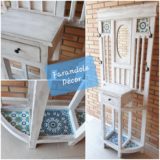 Relooking vestiaire entrée shabby oriental